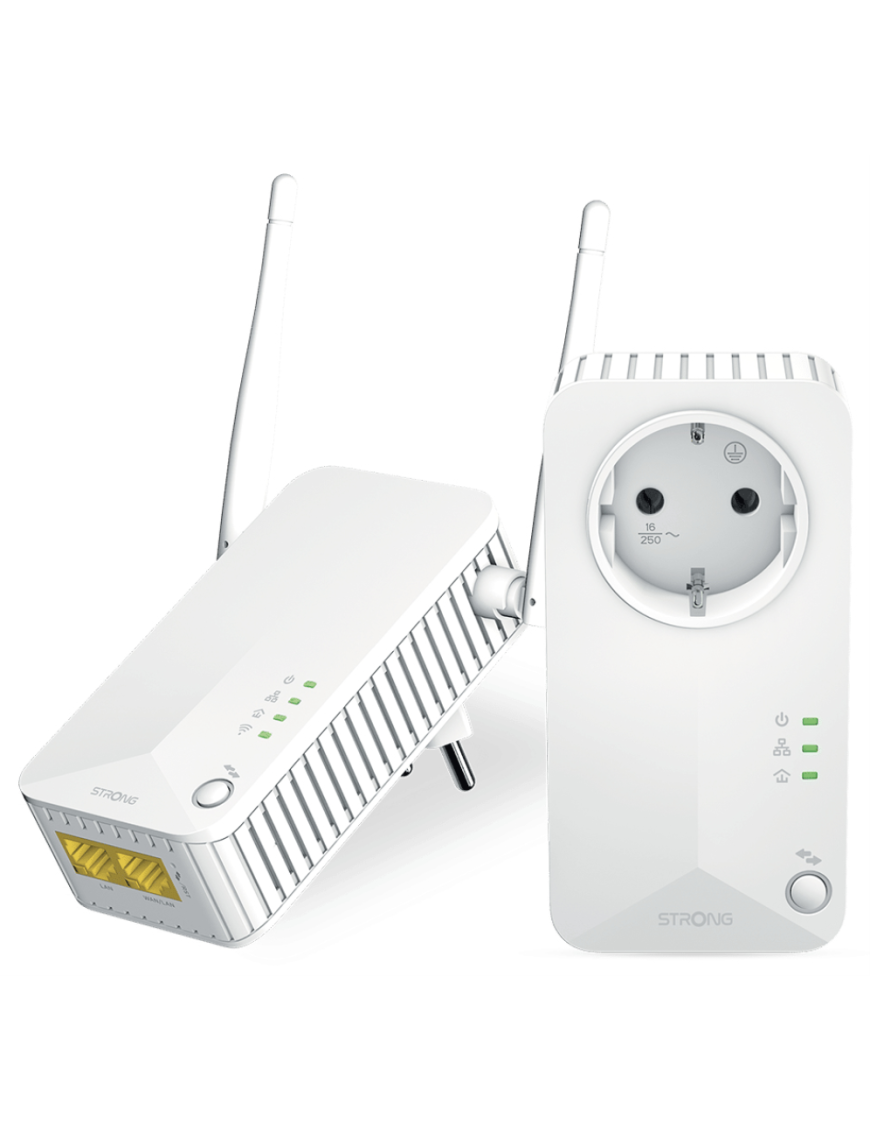 Strong Powerline Wi-Fi 600 Kit 600 Mbit/s Ethernet Wifi Blanco