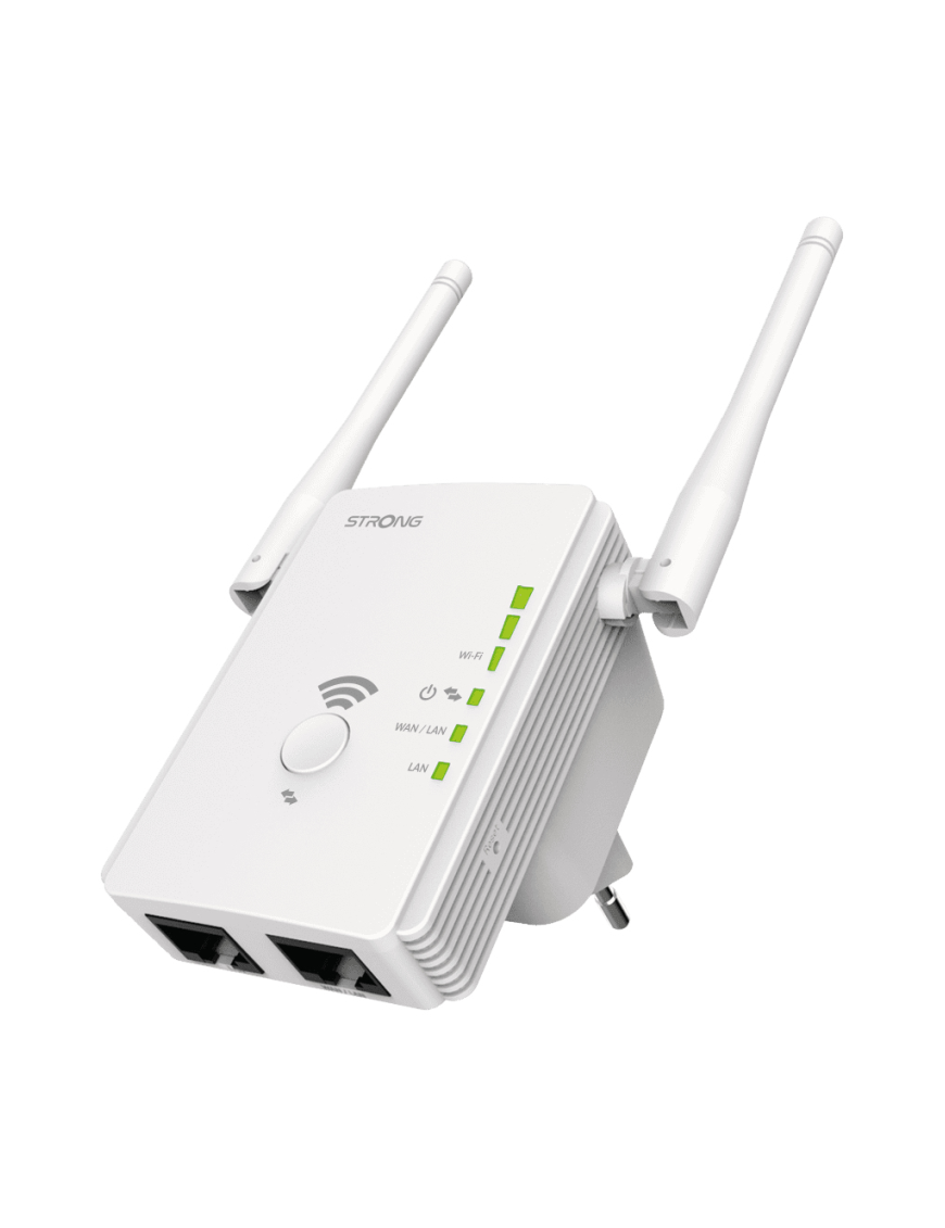 Strong REPEATER300V2 repetidor y transceptor Repetidor de red 300 Mbit/s Blanco