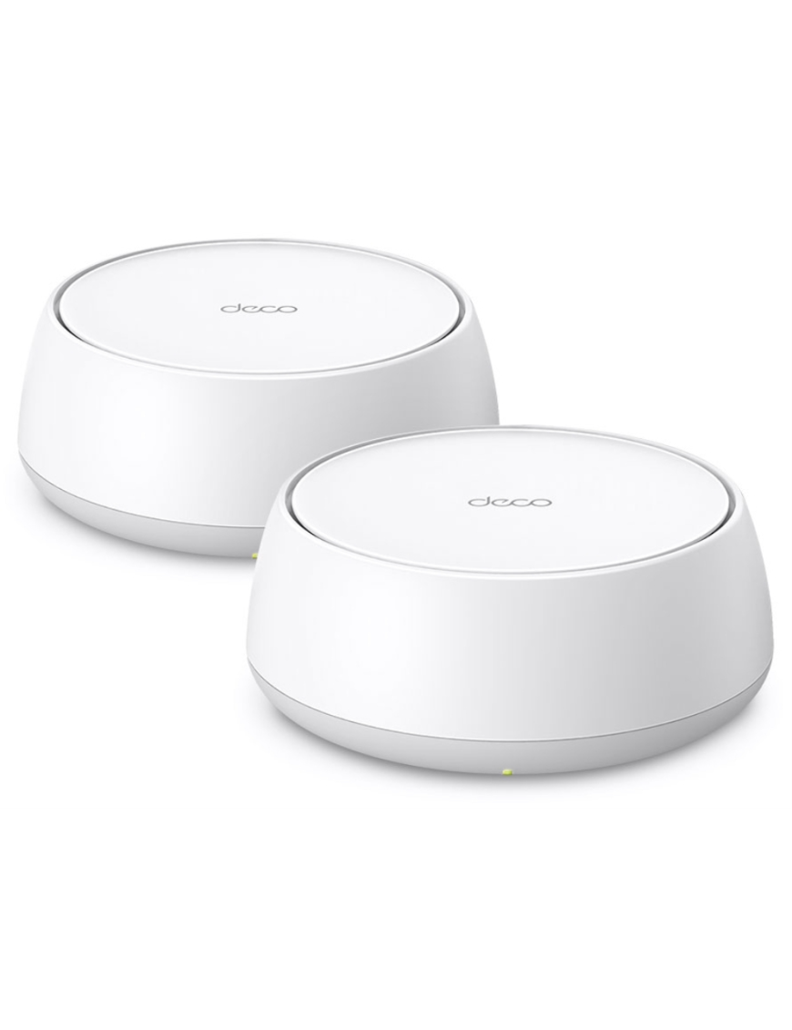 TP-Link DECO BE25(2-PACK) sistema Wi-Fi Mesh (Wi-Fi en malla) Doble banda (2,4 GHz / 5 GHz) Wi-Fi 7 (802.11be) Blanco Interno