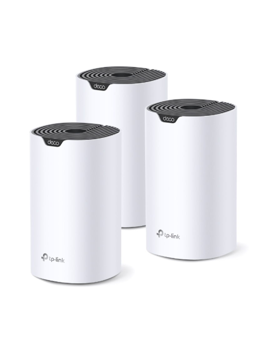 TP-Link Deco S7 (3-pack) Doble banda (2,4 GHz / 5 GHz) Wi-Fi 5 (802.11ac) Blanco, Negro Interno