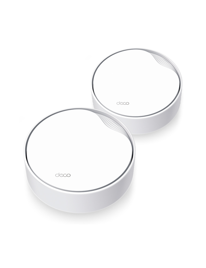 TP-Link DECO X50-POE(2-PACK) sistema Wi-Fi Mesh (Wi-Fi en malla) Doble banda (2,4 GHz / 5 GHz) Wi-Fi 6 (802.11ax) Blanco Interno