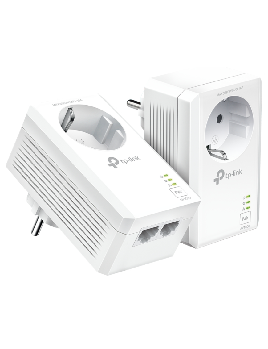 TP-Link TL-PA7027P KIT adaptador de red PowerLine 1000 Mbit/s Ethernet Blanco 2 pieza(s)