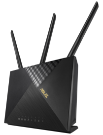 ASUS 4G-AX56 router inalámbrico Gigabit Ethernet Doble banda (2,4 GHz / 5 GHz) Negro