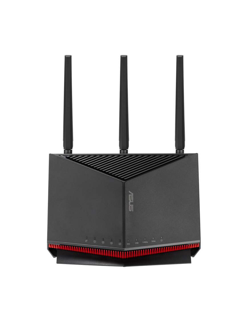 ASUS RT-BE86U router inalámbrico 10 Gigabit Ethernet Doble banda (2,4 GHz / 5 GHz) Negro