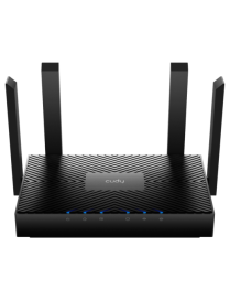 Cudy WR3000 router inalámbrico Gigabit Ethernet Doble banda (2,4 GHz / 5 GHz) Negro