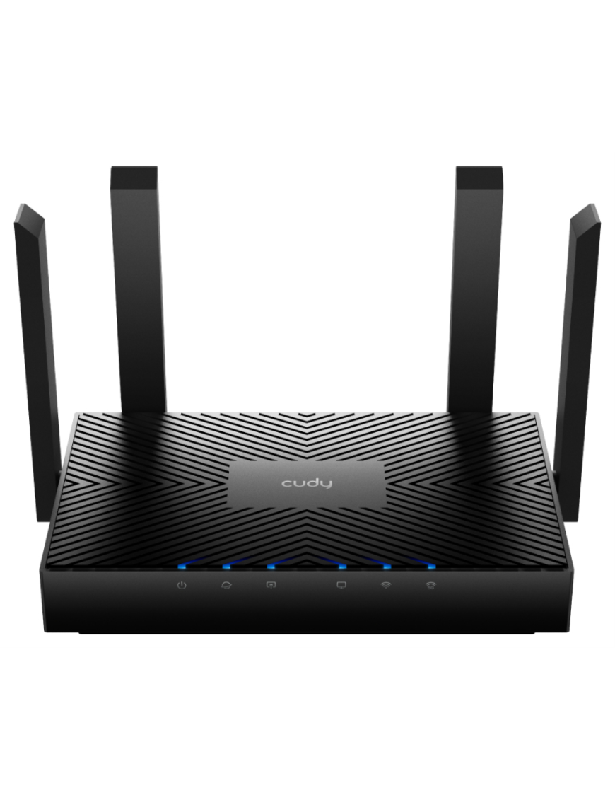 Cudy WR3000 router inalámbrico Gigabit Ethernet Doble banda (2,4 GHz / 5 GHz) Negro