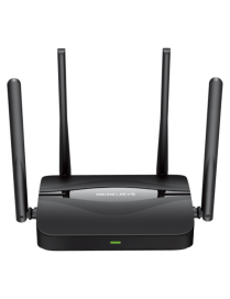 Mercusys MR25BE router inalámbrico Gigabit Ethernet Doble banda (2,4 GHz / 5 GHz) Negro