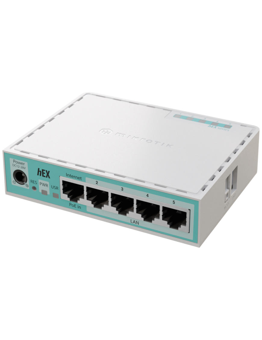 Mikrotik hEX router Gigabit Ethernet Blanco