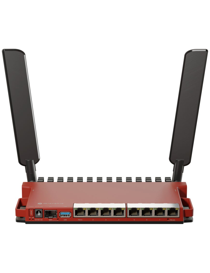 Mikrotik L009UiGS-2HaxD-IN router inalámbrico Gigabit Ethernet Banda única (2,4 GHz) Rojo