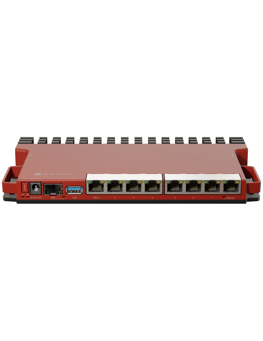 Mikrotik L009UiGS-RM router 2.5 Gigabit Ethernet, Gigabit Ethernet Rojo
