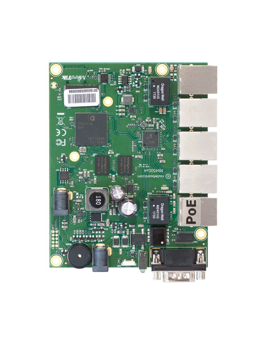 Mikrotik RB450Gx4 router Gigabit Ethernet Verde