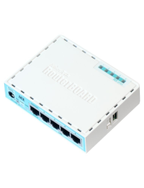 Mikrotik RB750GR3 router Gigabit Ethernet Turquesa, Blanco