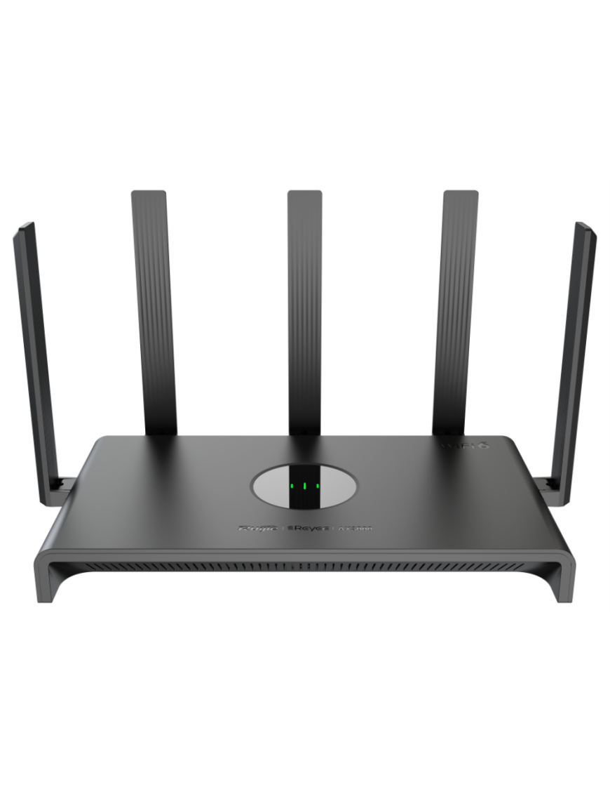 Ruijie Networks RG-EW3000GX PRO router inalámbrico Gigabit Ethernet Doble banda (2,4 GHz / 5 GHz) Negro