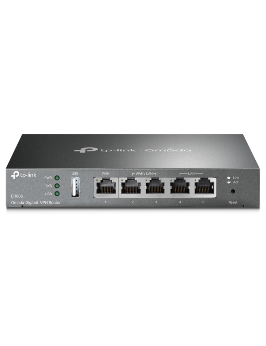TP-Link Omada ER605 router Gigabit Ethernet Negro