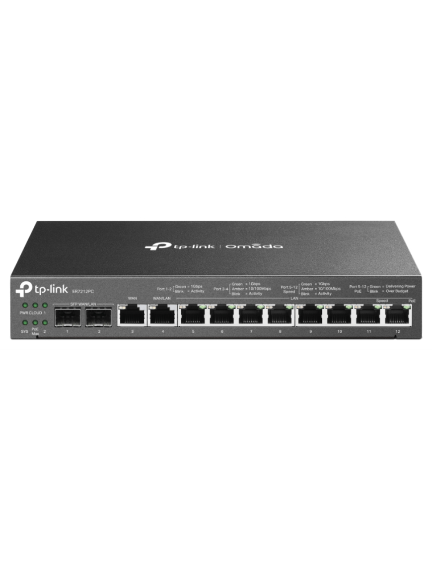 TP-Link Omada ER7212PC router Gigabit Ethernet Negro