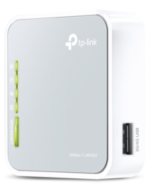 TP-Link TL-MR3020 router inalámbrico Ethernet rápido Banda única (2,4 GHz) Gris, Blanco