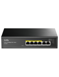 Cudy FS1006P switch No administrado Fast Ethernet (10/100) Energía sobre Ethernet (PoE) Negro