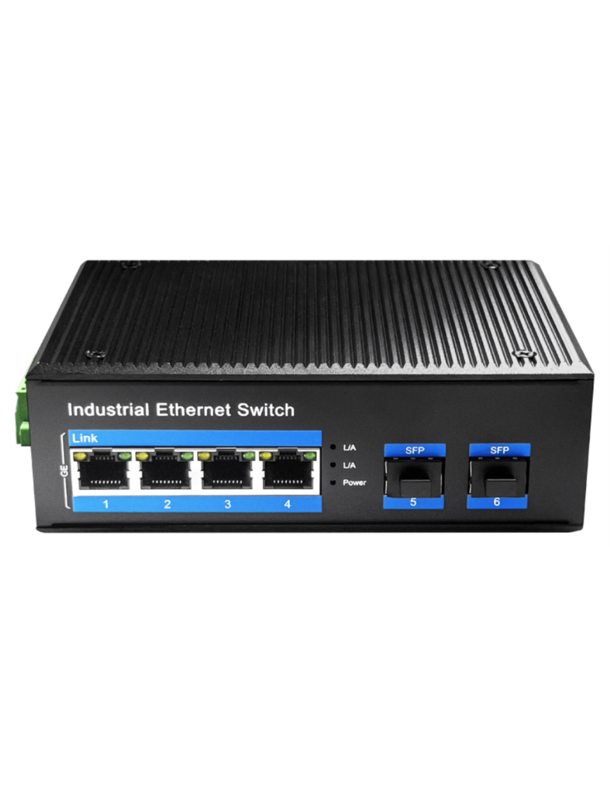Cudy IG1004S2P switch No administrado Gigabit Ethernet (10/100/1000) Energía sobre Ethernet (PoE) Negro