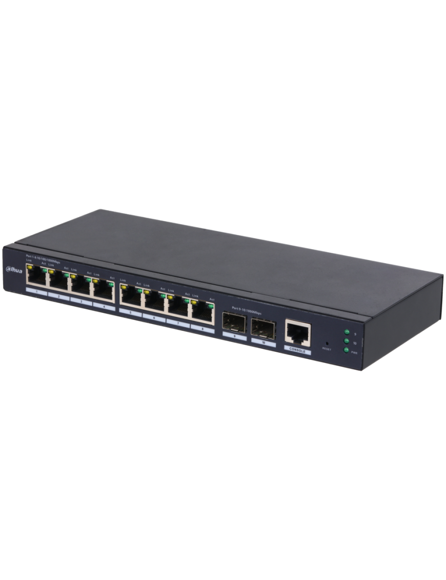 Dahua Technology SG4010-2F Gestionado L2 Gigabit Ethernet (10/100/1000) Negro