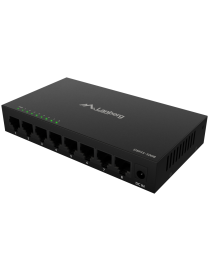 Lanberg DSM1-1008 switch No administrado Gigabit Ethernet (10/100/1000) Escritorio Negro