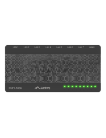Lanberg DSP1-1008 switch No administrado Gigabit Ethernet (10/100/1000) Negro, Gris