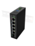 Lanberg ILFE-4P-1GE-1S-90 switch No administrado Fast Ethernet (10/100) Energía sobre Ethernet (PoE) 1U Negro