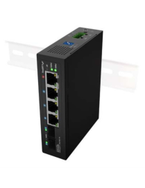 Lanberg ILGE-4P-2S-90 switch No administrado Fast Ethernet (10/100) Energía sobre Ethernet (PoE) 1U Negro