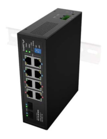 Lanberg ILGE-8P-2S-120 switch No administrado Fast Ethernet (10/100) Energía sobre Ethernet (PoE) 1U Negro