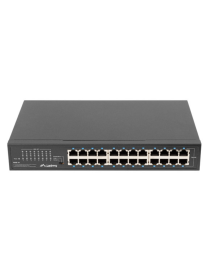Lanberg RSGE-24 switch No administrado Gigabit Ethernet (10/100/1000) 1U Negro
