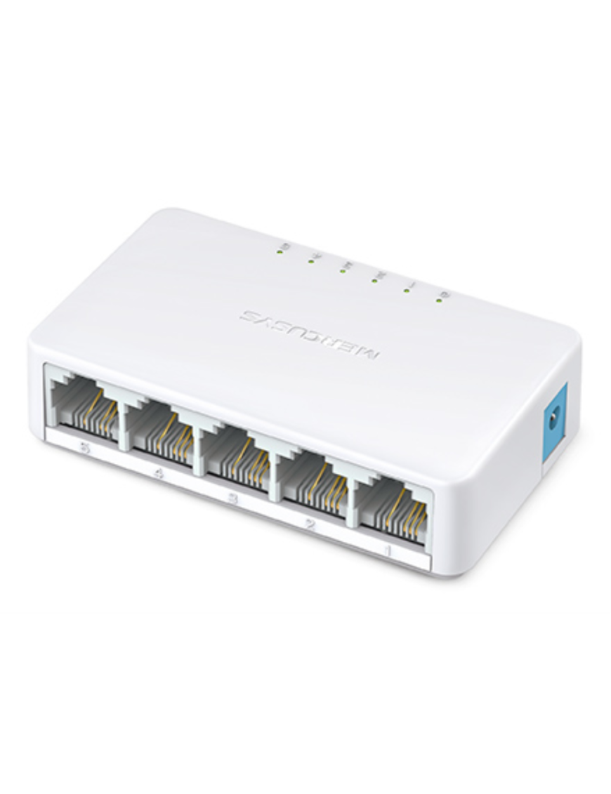 Mercusys MS105 switch No administrado Fast Ethernet (10/100) Blanco