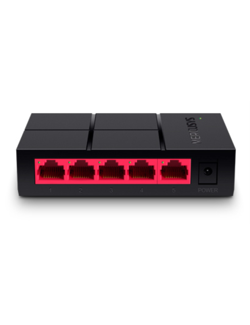 Mercusys MS105G switch No administrado Gigabit Ethernet (10/100/1000) Negro