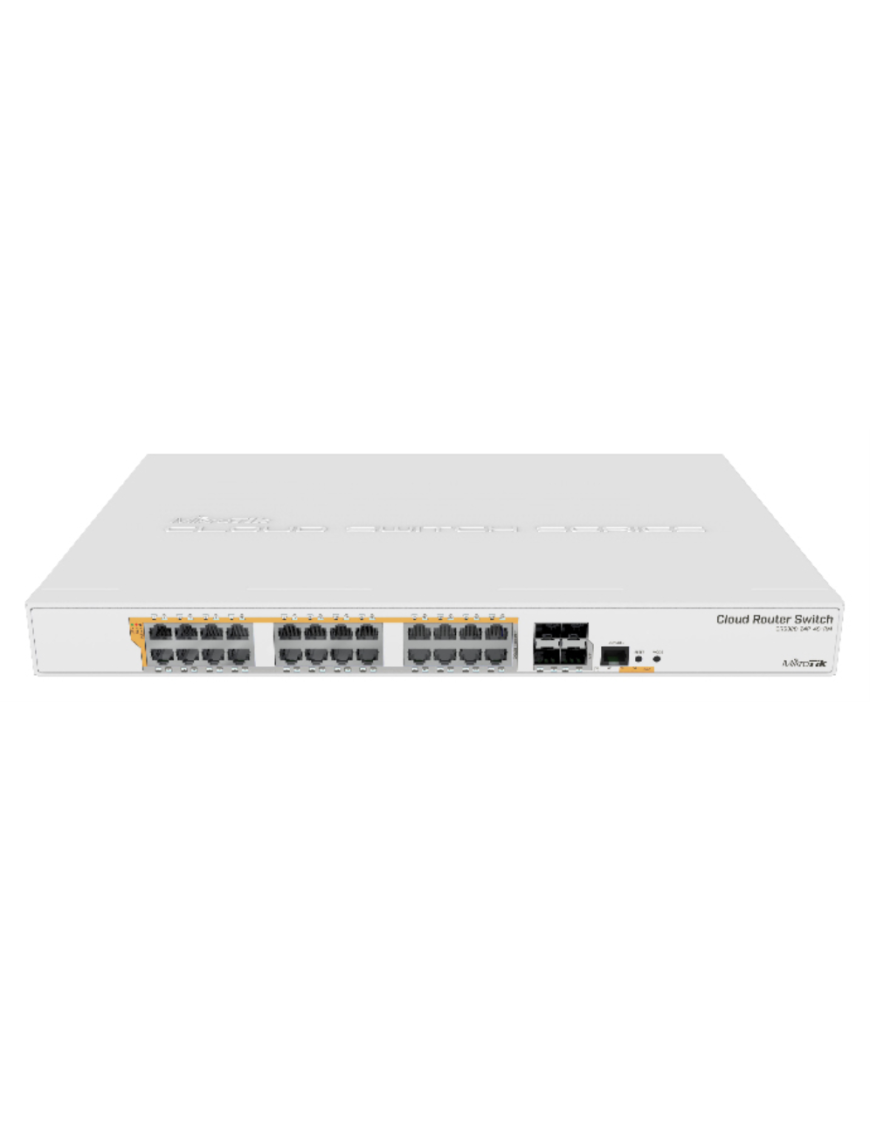 Mikrotik CRS328-24P-4S+RM switch Gestionado L2/L3 Gigabit Ethernet (10/100/1000) Energía sobre Ethernet (PoE) 1U Blanco