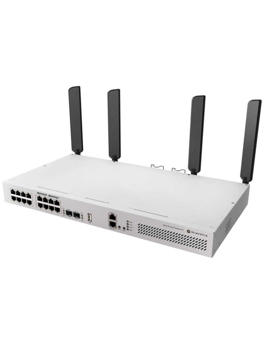 Mikrotik CRS418-8P-8G-2S+5axQ2axQ-RM L2/L3 Gigabit Ethernet (10/100/1000) Energía sobre Ethernet (PoE) 1U