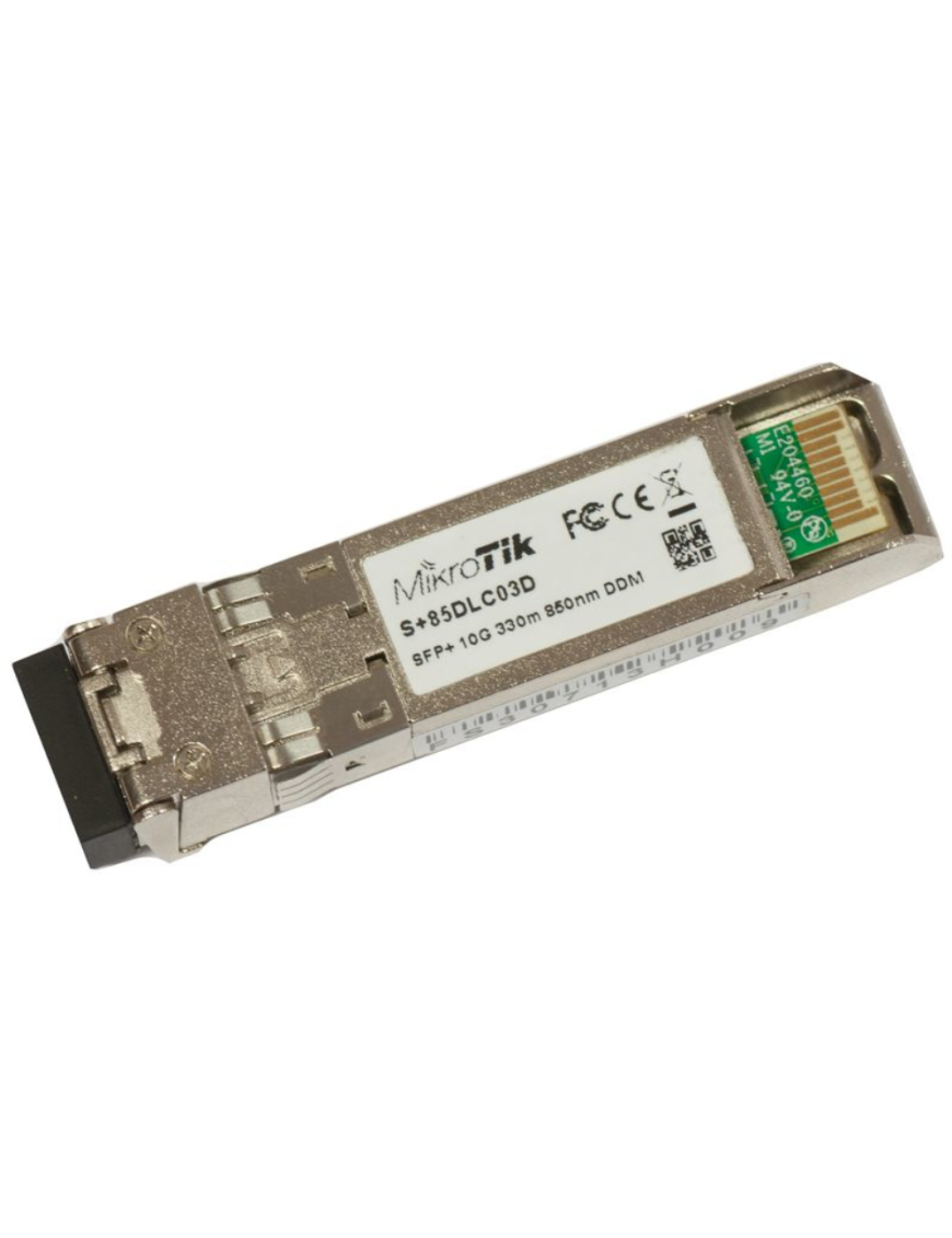 Mikrotik S+85DLC03D red modulo transceptor Fibra óptica 10000 Mbit/s SFP+ 850 nm