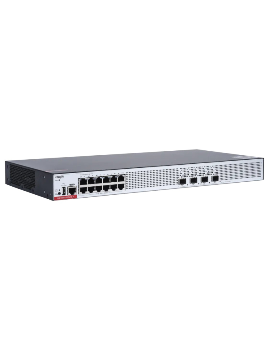 Ruijie Networks RG-CS83-12GT4XS-P switch Gestionado L3 Gigabit Ethernet (10/100/1000) Energía sobre Ethernet (PoE) 1U Gris