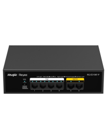 Ruijie Networks RG-ES106F-P switch No administrado L2 Fast Ethernet (10/100) Energía sobre Ethernet (PoE) Negro