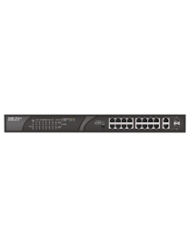 Ruijie Networks RG-ES118S-LP switch No administrado Fast Ethernet (10/100) Energía sobre Ethernet (PoE) Negro