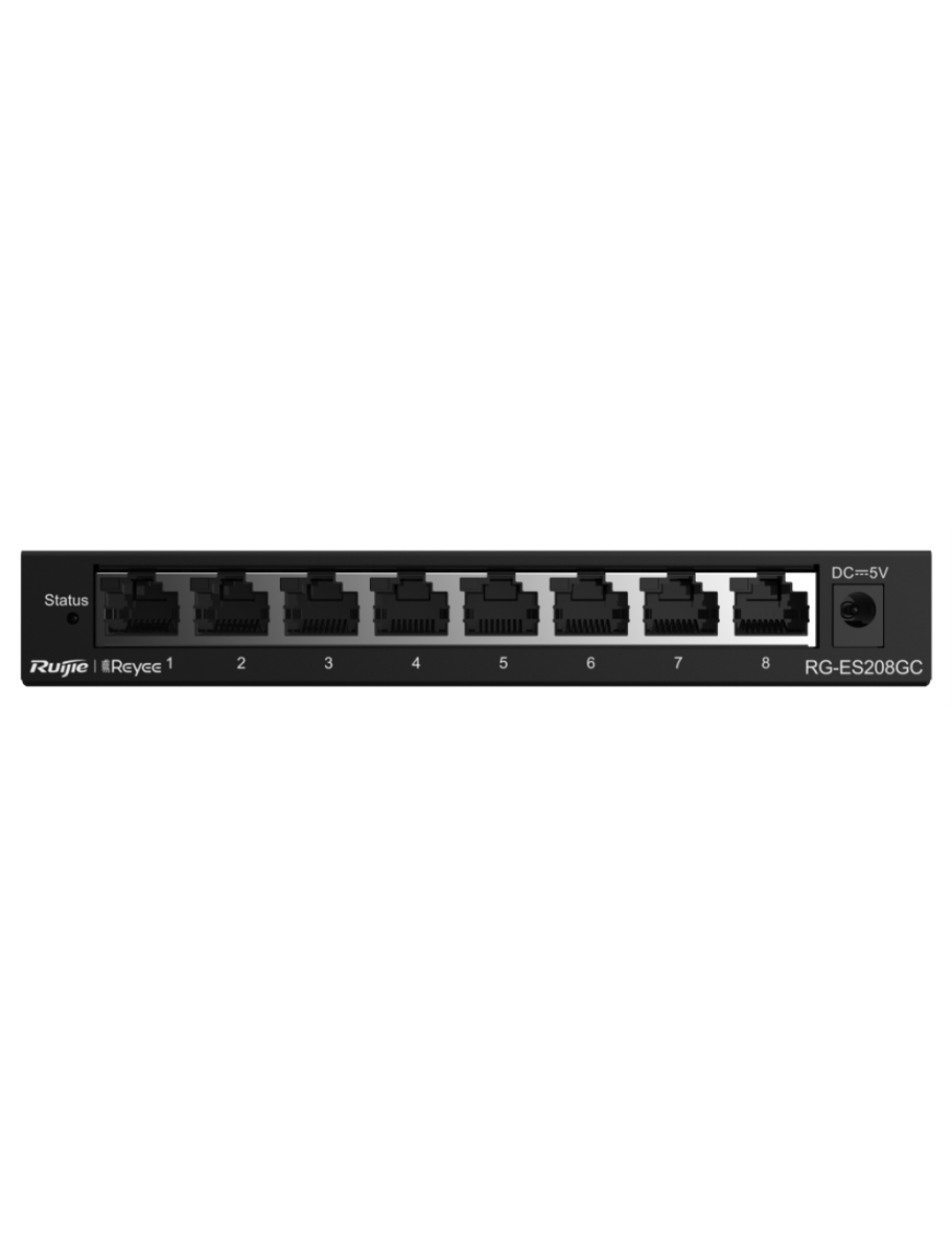 Ruijie Networks RG-ES208GC switch Gestionado L2 Gigabit Ethernet (10/100/1000) Gris