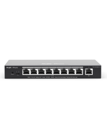 Ruijie Networks RG-ES209GC-P switch Gestionado Gigabit Ethernet (10/100/1000) Energía sobre Ethernet (PoE) Negro