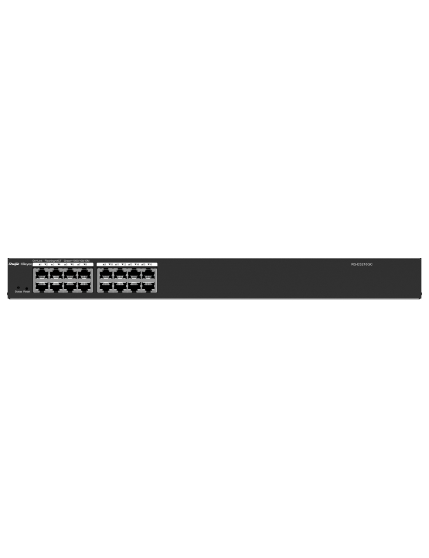 Ruijie Networks RG-ES216GC switch Gestionado L2 Gigabit Ethernet (10/100/1000) Negro