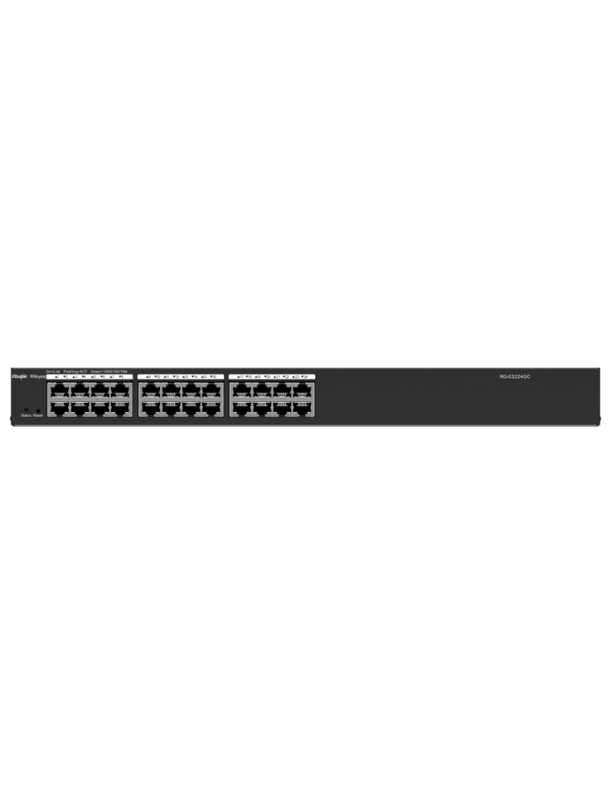 Ruijie Networks RG-ES224GC switch Gestionado L2 Gigabit Ethernet (10/100/1000) Negro
