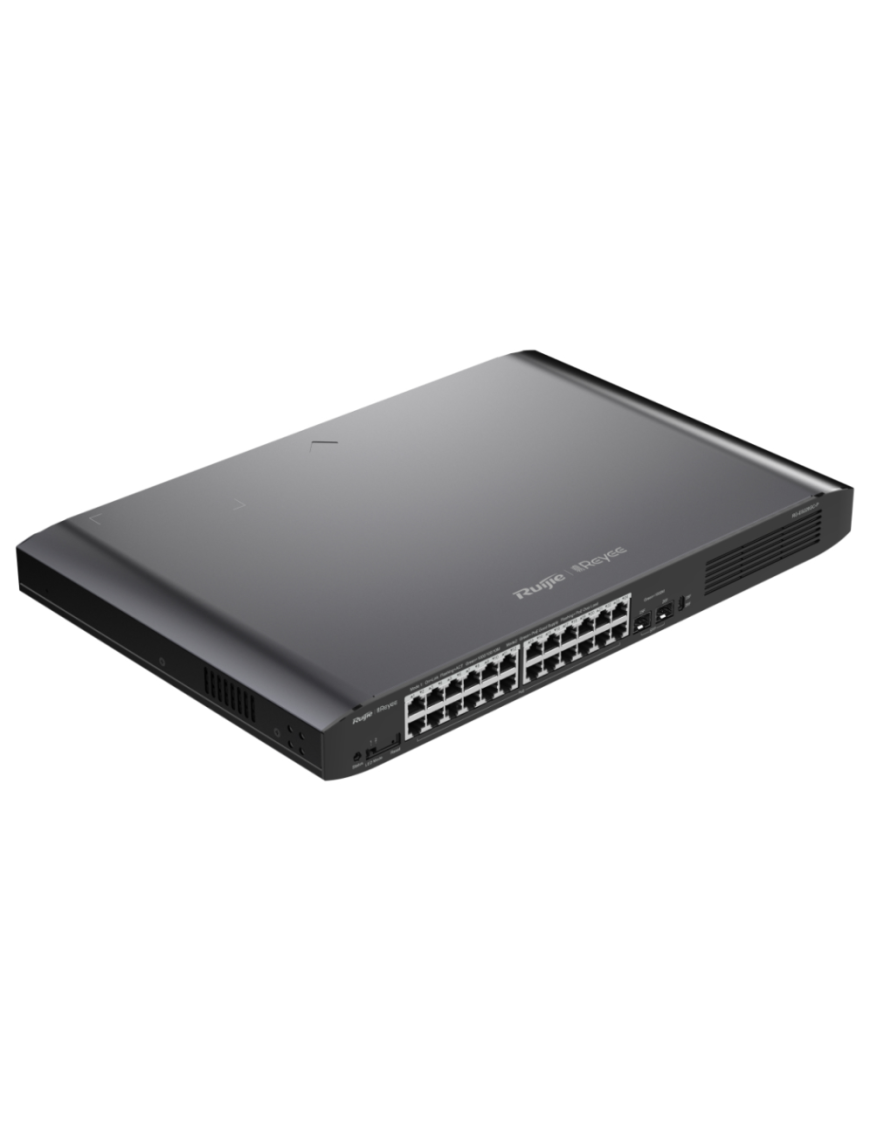 Ruijie Networks RG-ES226GC-P switch Gestionado L2 Gigabit Ethernet (10/100/1000) Energía sobre Ethernet (PoE) Negro