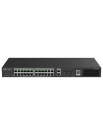 Ruijie Networks RG-ES228GS-P switch Gestionado Gigabit Ethernet (10/100/1000) Energía sobre Ethernet (PoE) Negro