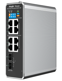Ruijie Networks RG-NIS2100 Gestionado L2 Gigabit Ethernet (10/100/1000) Energía sobre Ethernet (PoE) Negro, Acero inoxidable