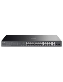 TP-Link ES228GP switch Gestionado L2 Gigabit Ethernet (10/100/1000) Energía sobre Ethernet (PoE) Negro