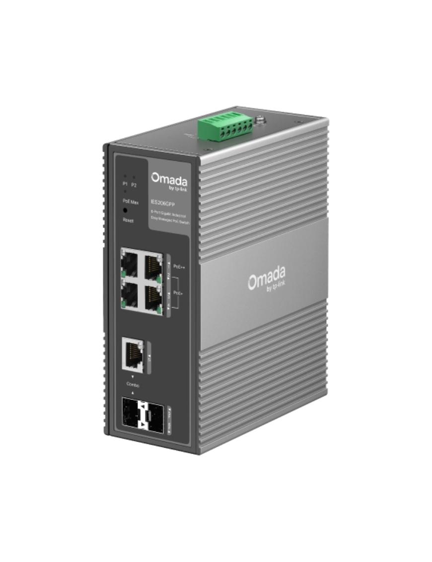 TP-Link IES206GPP switch Gestionado Gigabit Ethernet (10/100/1000) Energía sobre Ethernet (PoE) Negro