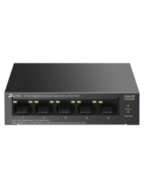 TP-Link LiteWave LS105GP switch No administrado Gigabit Ethernet (10/100/1000) Energía sobre Ethernet (PoE) Negro