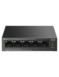 TP-Link LiteWave LS105P No administrado Fast Ethernet (10/100) Energía sobre Ethernet (PoE) Negro