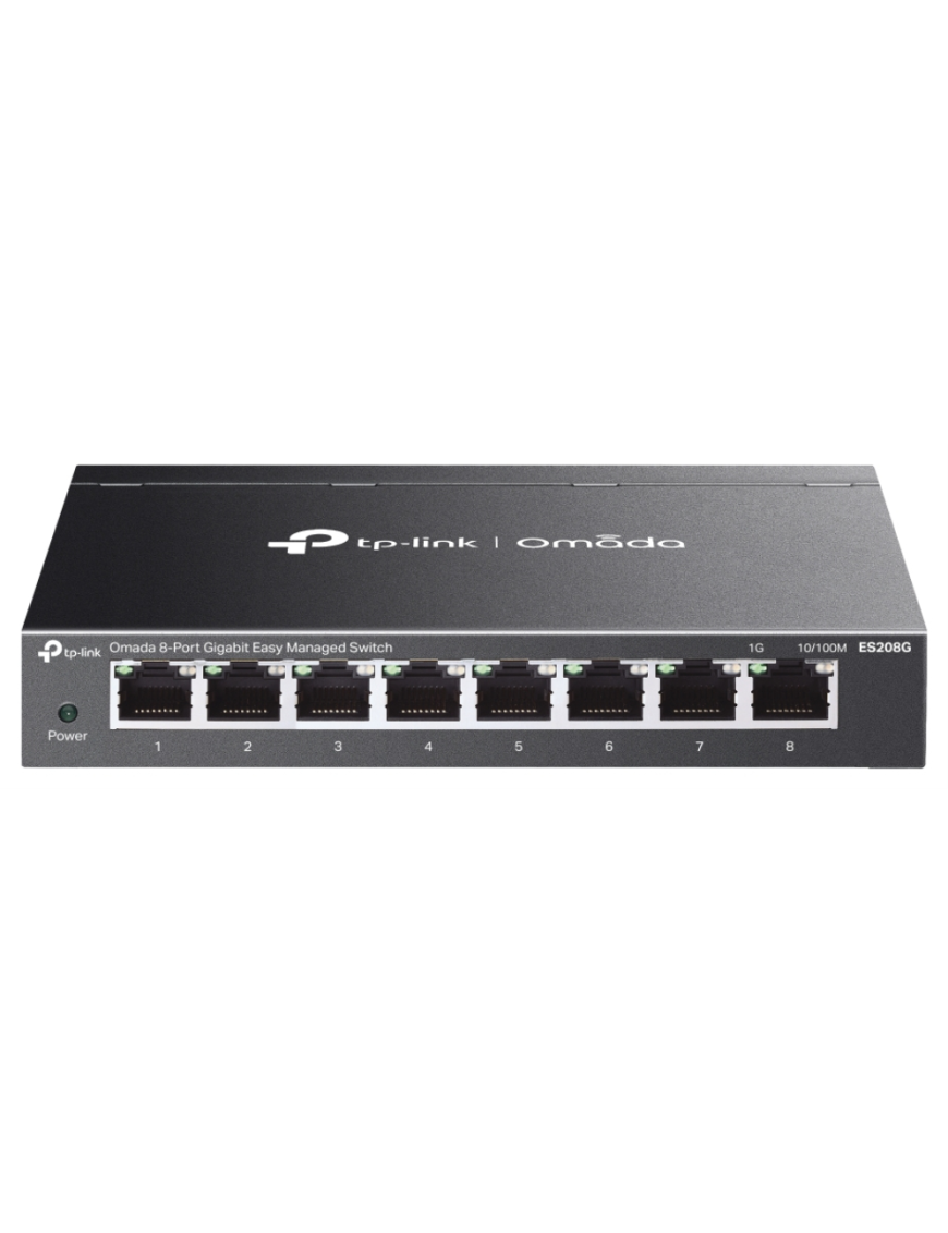TP-Link Omada ES208G switch Gestionado L2 Gigabit Ethernet (10/100/1000) Negro
