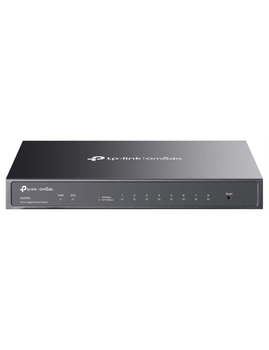 TP-Link Omada SG2008 switch Gestionado L2/L2+ Gigabit Ethernet (10/100/1000) Negro